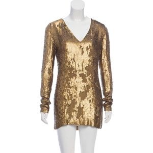 Haute Hippie Gold Dress